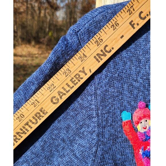 Vintage Ice Skating Sweater Classics by Marisa Christina Embroidered Winter Knit - Picture 11 of 11